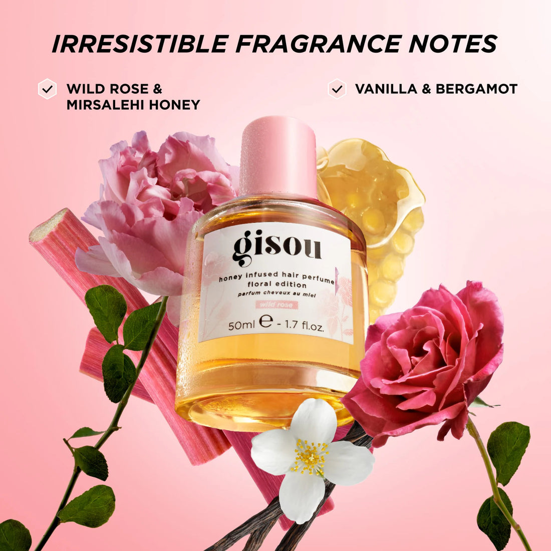 Gisou 
Mini Wild Rose Honey Infused Hair Perfume