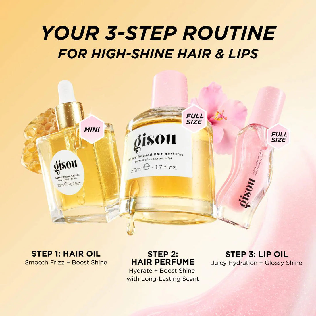Gisou 
Honey Gloss Hydration Trio Set