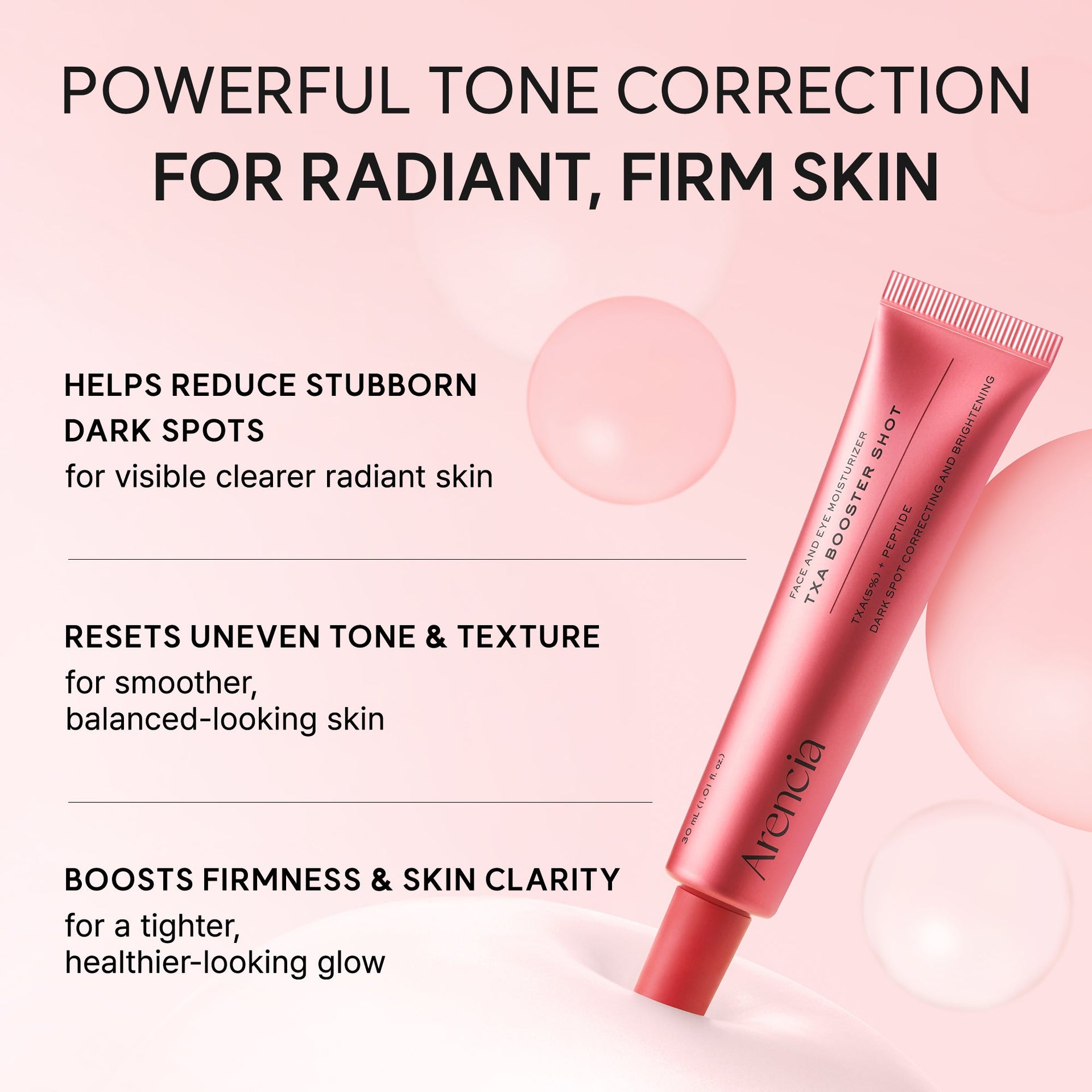 TXA Booster Shot before and after tone correction