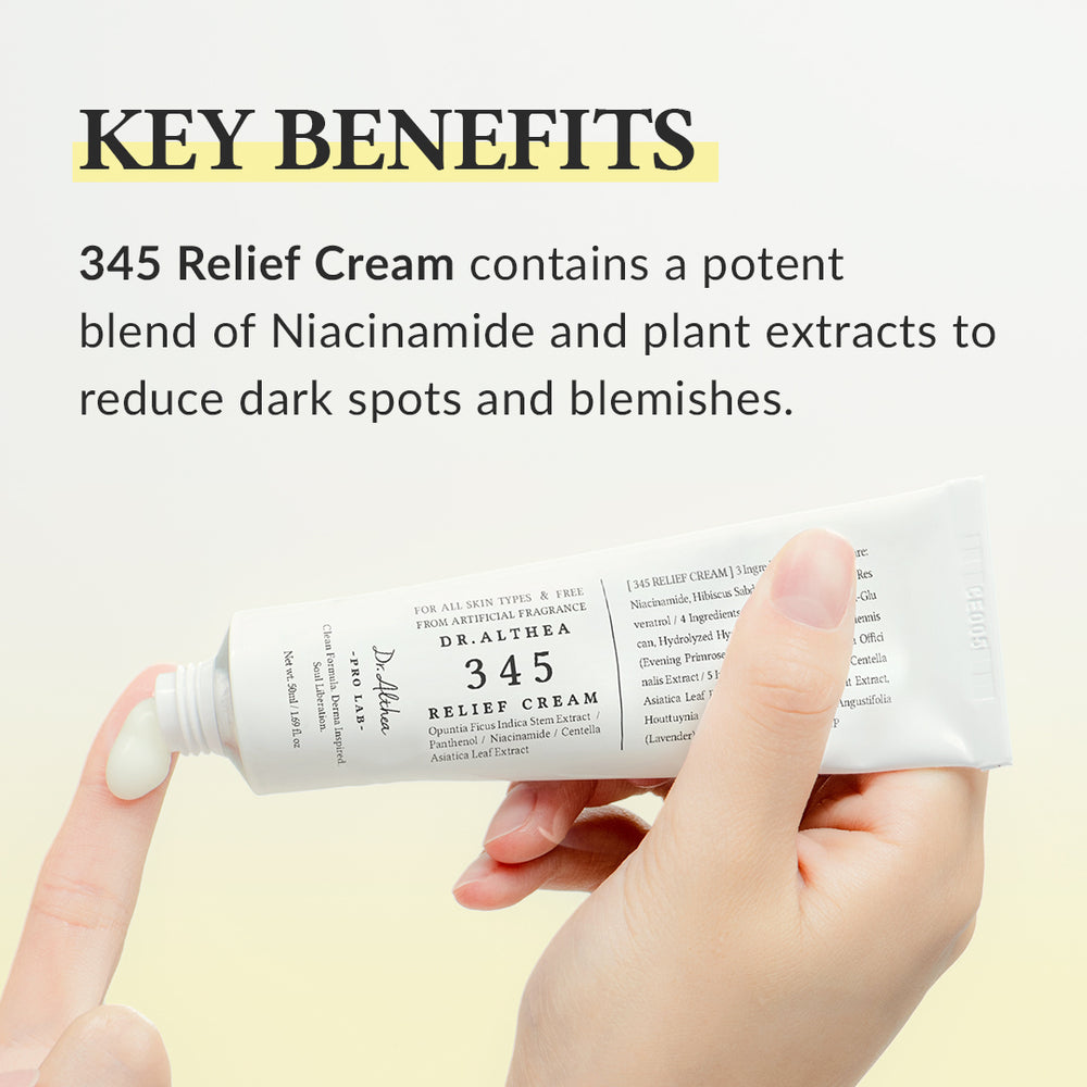 Dr. Althea 345 Relief Cream texture – barrier repair moisturizer