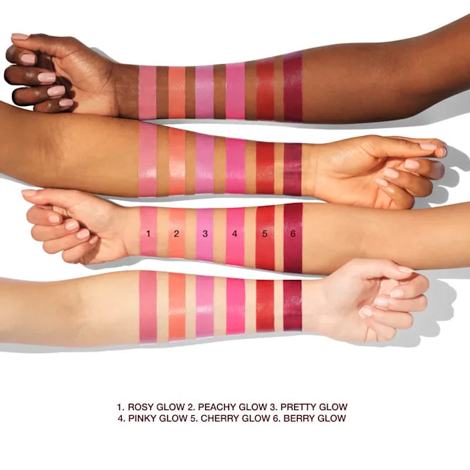 Charlotte Tilbury Blush Wand shades – coral rose peach cream blush stick