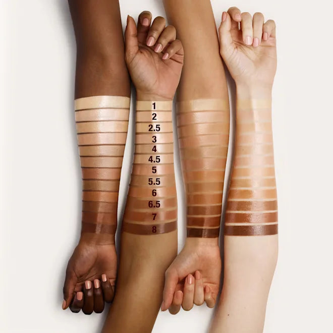 Charlotte Tilbury Flawless Filter shade range – fair medium tan deep