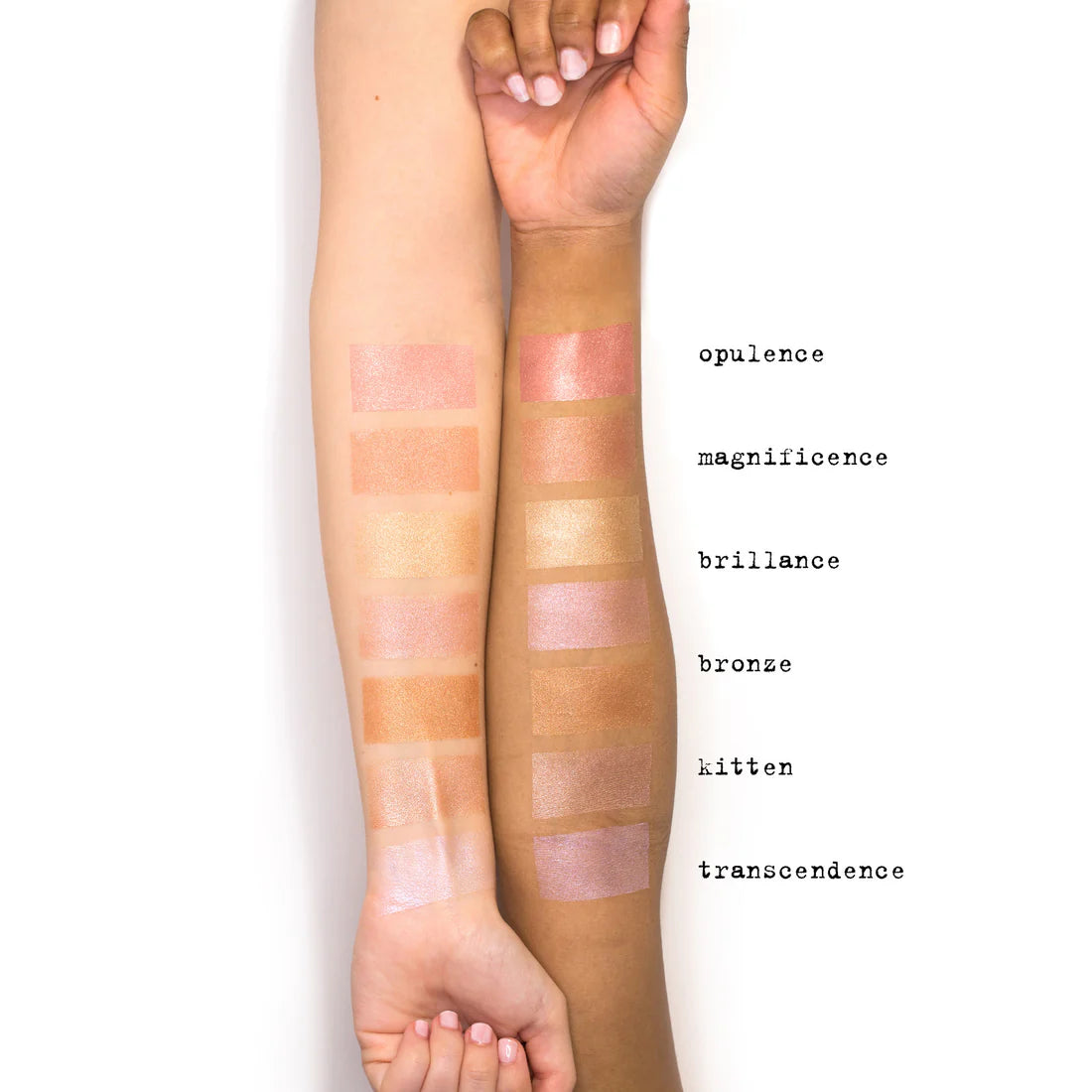 Stila Kitten Highlighter shade – champagne rose gold glow