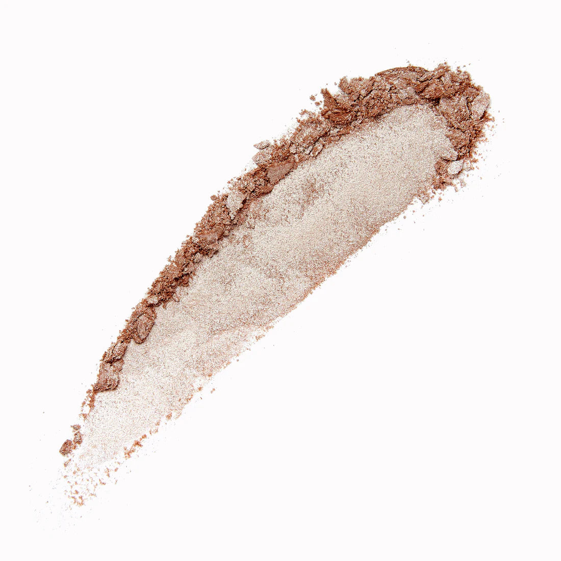 Stila Kitten Eyeshadow result – shimmery rose champagne eye look