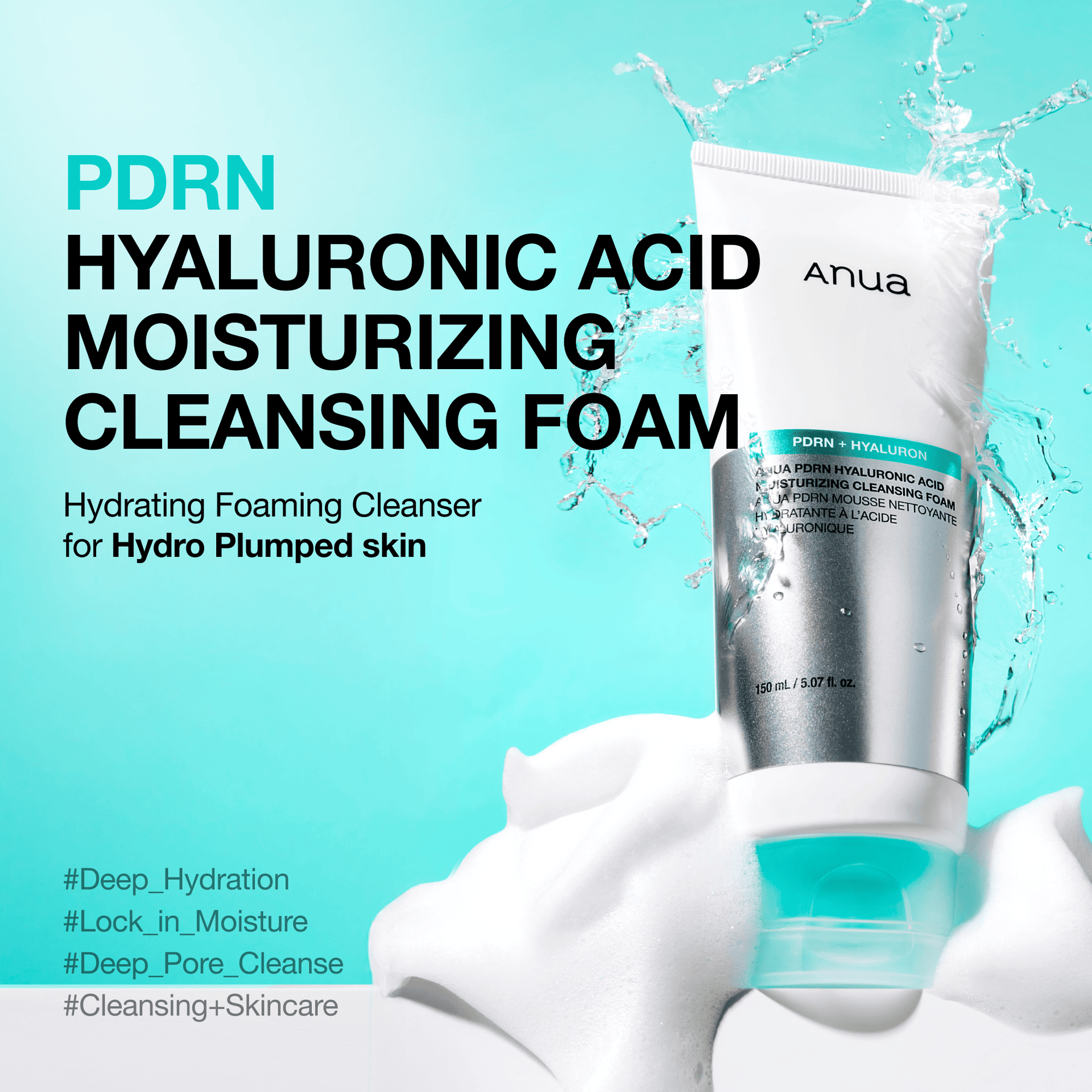Anua PDRN Cleansing Foam texture