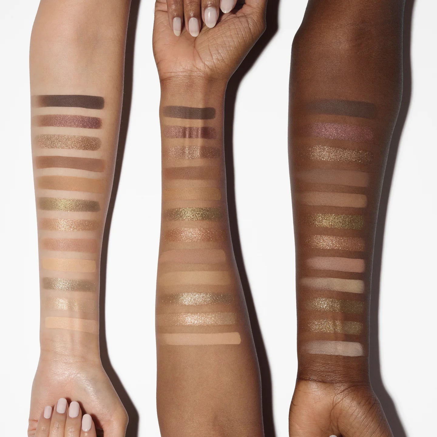 Makeup by Mario Ethereal Eye Palette shades – champagne silver pearl tones