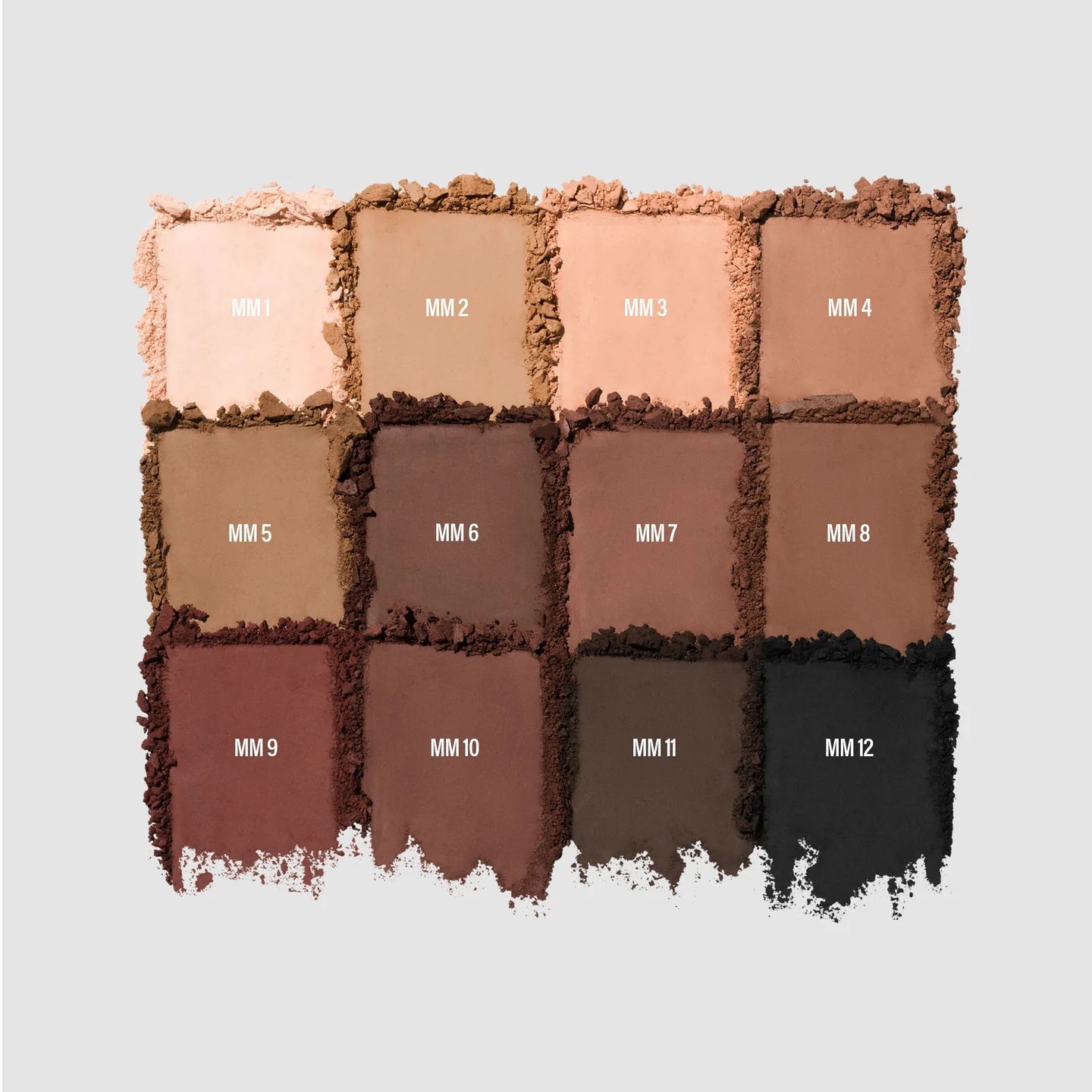 Makeup by Mario Master Matte Palette closeup – ultra-pigmented matte shades