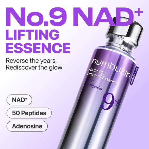 Numbuzin No.9 Essence features – NAD+ anti-aging lifting formula