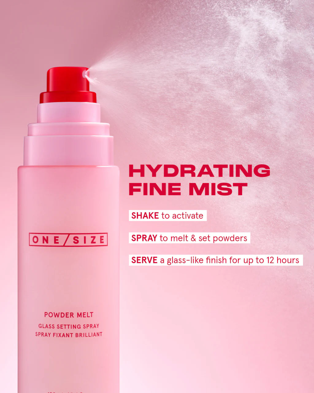 One Size Powder Melt Spray instructions – how to use glass skin mist