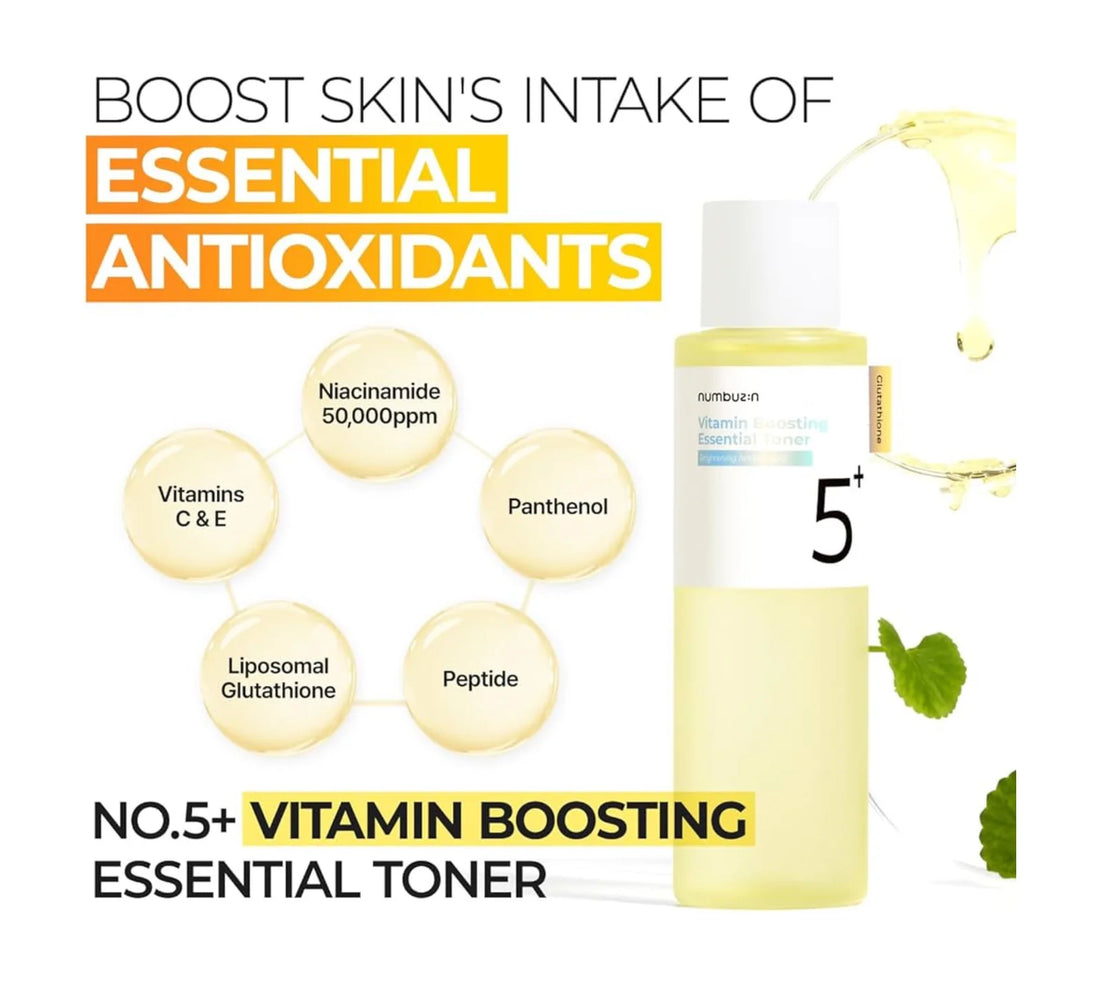 Numbuzin No. 5 Vitamin Boosting Essential Glutathione Toner 200ml