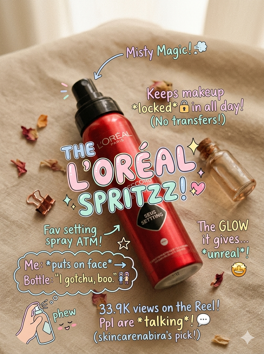 L'Oreal Setting Spray – Infallible 3-Second Setting Mist 36HR Wear